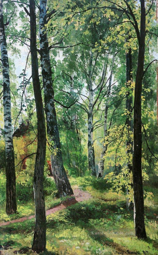 Laubwald 1897 klassische Landschaft Iwan Iwanowitsch Ölgemälde